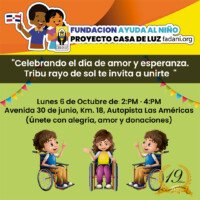 “Juntos podemos transformar la niñez” Grupo de niños concentrados en una clase educativa.